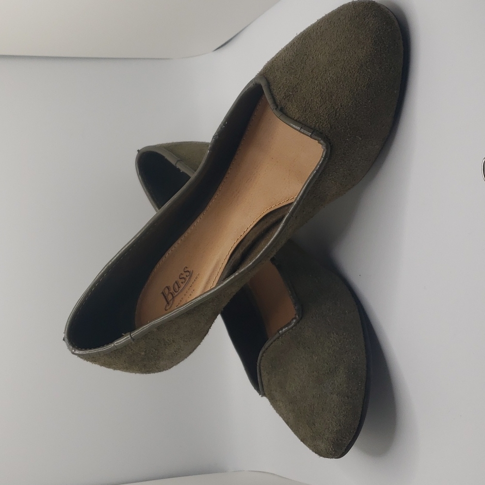 GH Brass Company Olive Suade with leather size 6
